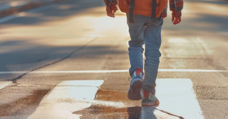 Child hit by car at school bus stop in Lee County