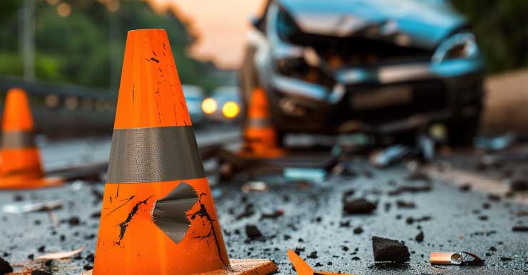 Crash cleared on southbound I-95 near exit 64, traffic gradually returning to normal