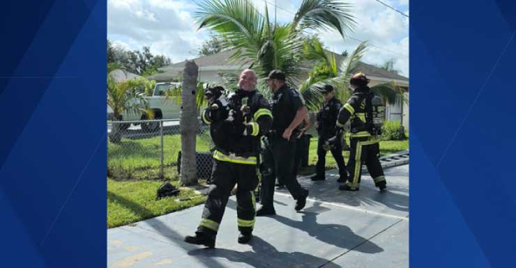 Dangerous mixture of materials causes house fire in Lehigh Acres Thursday morning, dog rescued