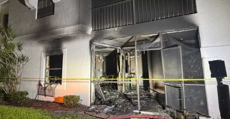 Delray Beach apartment blaze displaces 7 residents, 1 hospitalized