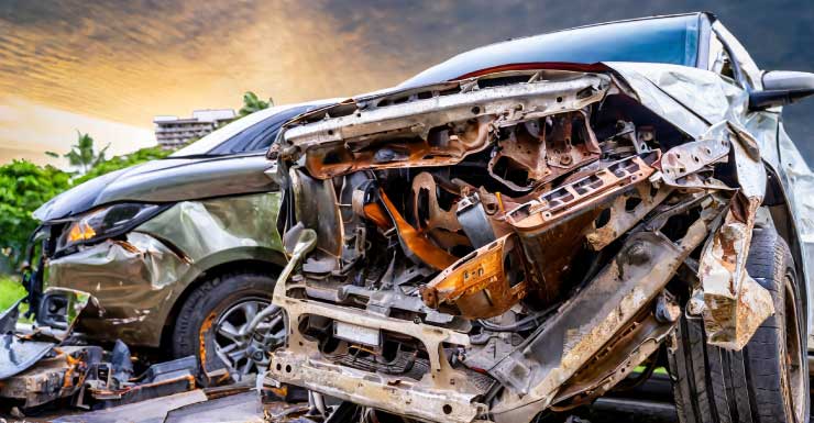 Fiery crash leaves two injured in Tampa