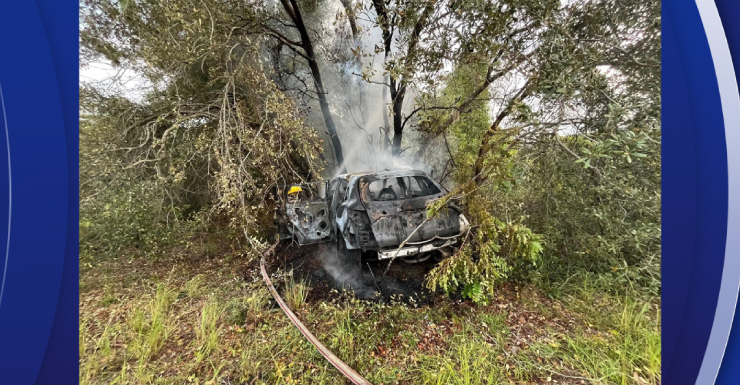 Fiery crash sends 4 people to the hospital