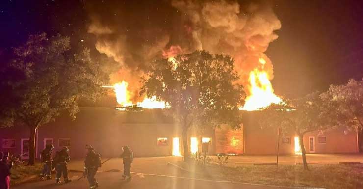 Late-night blaze engulfs Port St. Lucie warehouse, sparking investigation