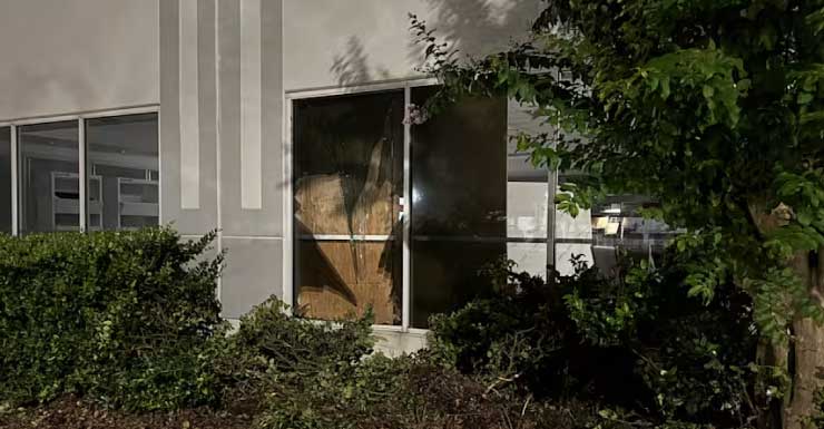 Man dies after driving wrong way on Beach Boulevard, crossing median, slamming SUV into window of remodeling store:  Florida Highway Patrol