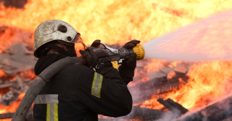 Marion County firefighters battle structure fire at a hay store in Reddick