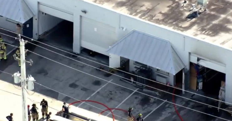 No injuries reported after warehouse fire in Lauderdale Lakes