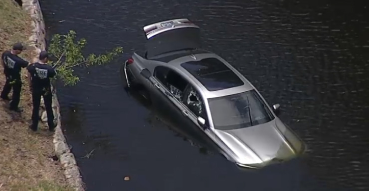 Person pulled from car partially submerged in Fort Lauderdale waterway: Fire rescue