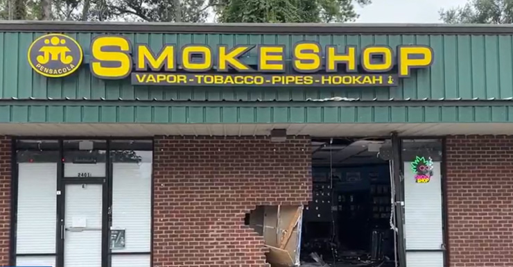 TPD: Driver crashes through Tallahassee smoke shop after suffering medical emergency