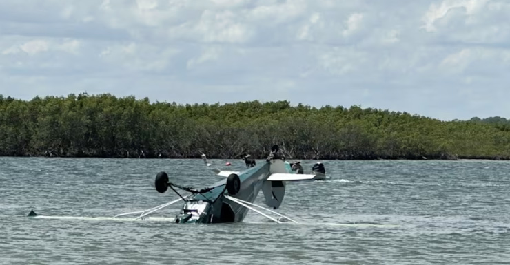 VIDEO: No injuries reported after banner plane crashes in water near Ponce Inlet