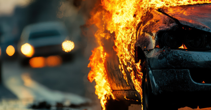 Vehicle fire on I-95 South blocks off-ramp in Boca Raton