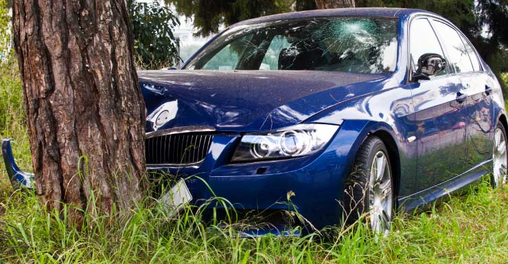 1 killed, 1 hurt when car goes airborne, strikes tree in Lake County, troopers say