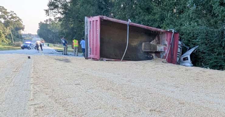 1 killed in crash involving SUV, dump truck in north Escambia County