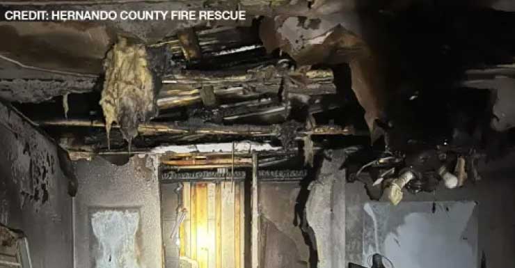 2 treated for smoke inhalation after mobile home fire in Brooksville
