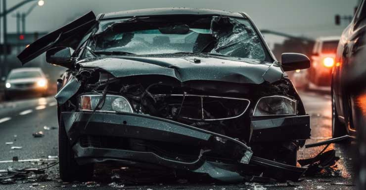 3 badly injured when car flies off wet highway at 100 mph, Florida Highway Patrol says