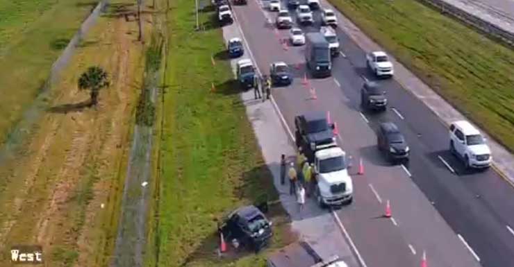 Crash on NB I-95 in Hobe Sound causes rush hour delays