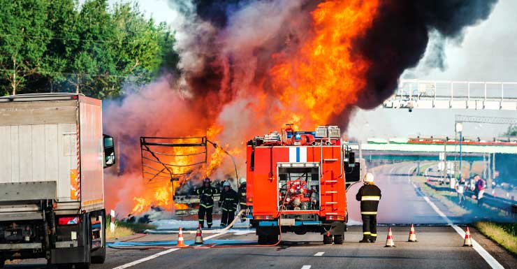 Firefighters put out semi-truck fire on I-75 in Columbia County