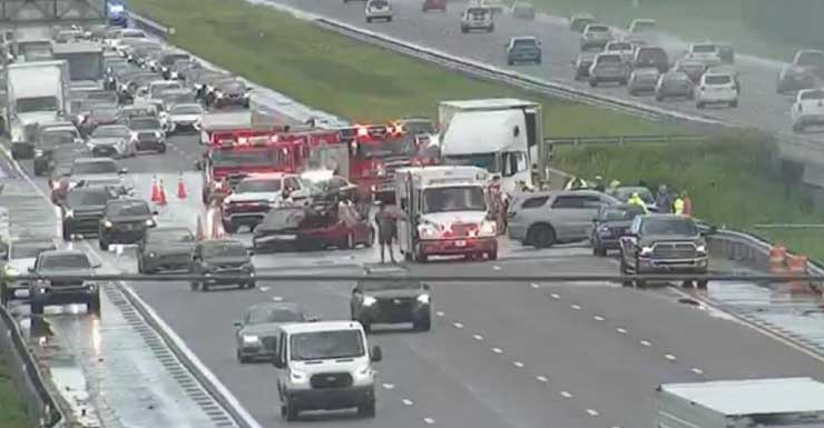 I-75 Northbound back open following vehicle crash with injuries