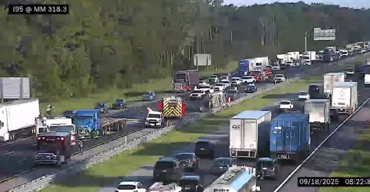 Lanes reopen after crash on I-95 SB just north of the St. Augustine outlet malls