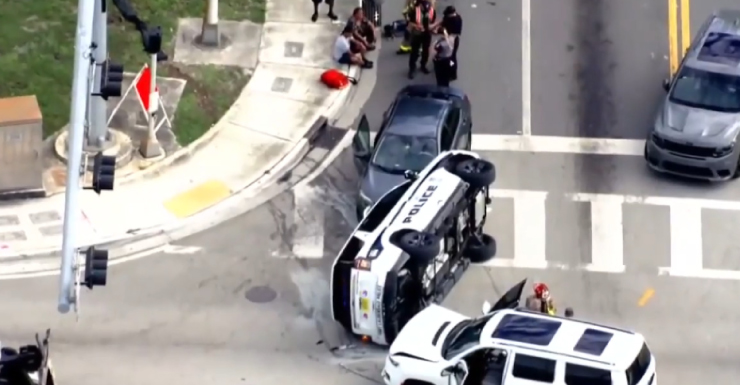 Police-involved crash in Fort Lauderdale causes lane closures; good Samaritan who helped officer speaks out