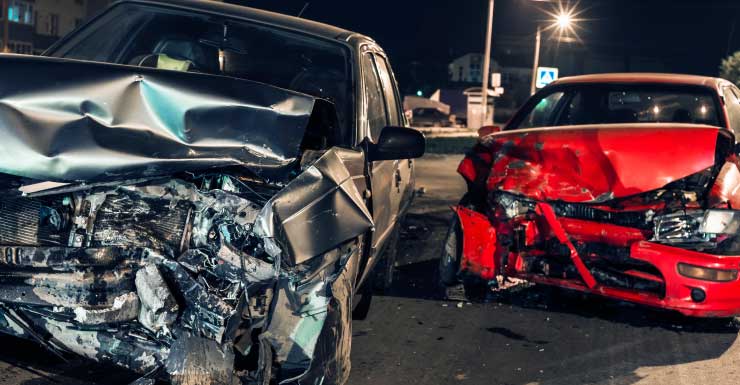 Two hospitalized after two-vehicle crash at Airport-Pulling Rd and Golden Gate Pkwy Monday morning