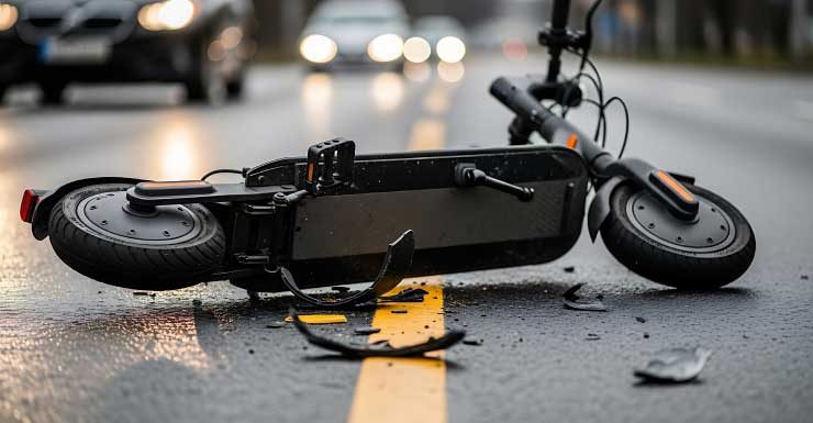 Woman hospitalized after electric scooter and vehicle collide in Port St. Lucie crash