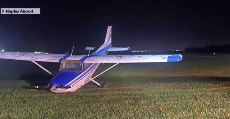2 OK after small plane that took off from Fort Lauderdale makes hard landing at Naples Airport