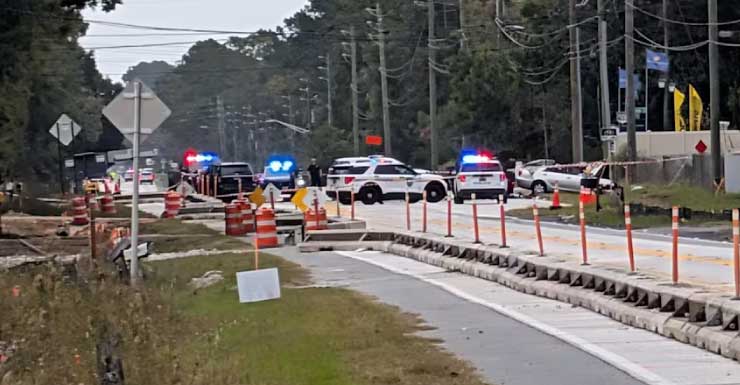 2 drivers critically injured when SUV flips onto car in oncoming lane after hitting barrier on Normandy Boulevard: Florida Highway Patrol.