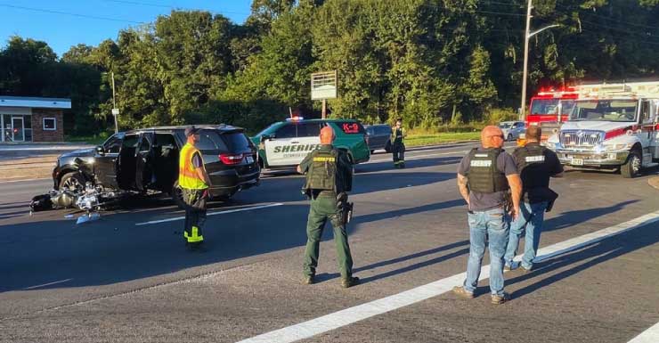 65-year-old motorcyclist injured in Escambia County vehicle crash on Michigan Avenue
