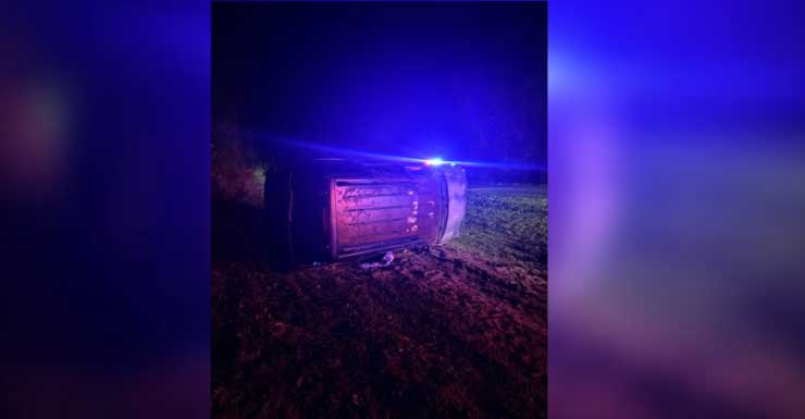Columbia County firefighters respond to a rollover