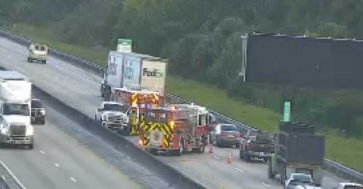 Crash on northbound Turnpike in West Palm Beach causes major traffic delays