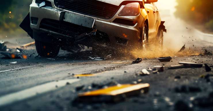 Driver hits two crosswalk signs in Fort Myers Monday morning