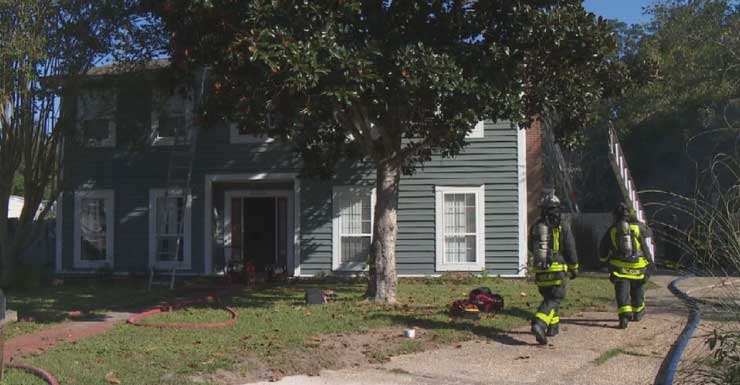 Fire damages two-story home in Escambia County, no injuries reported
