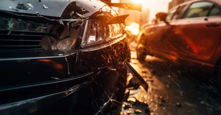 Head-on crash sends two to hospital, blocks road for hours