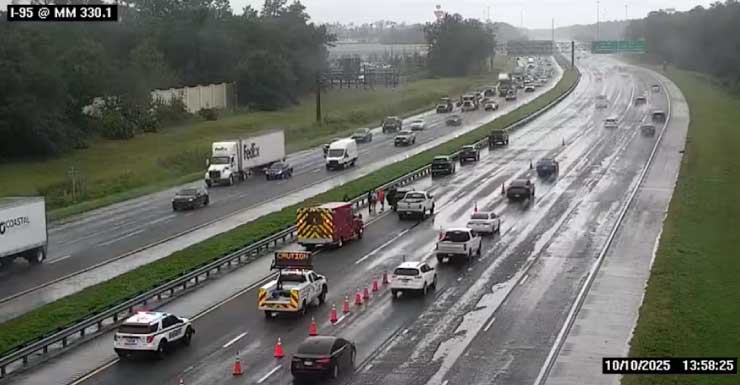 Lanes reopen after crash on I-95 North in St. Johns County