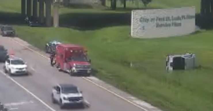 Multi-vehicle crash on Florida's Turnpike causes 2-mile jam near PSL
