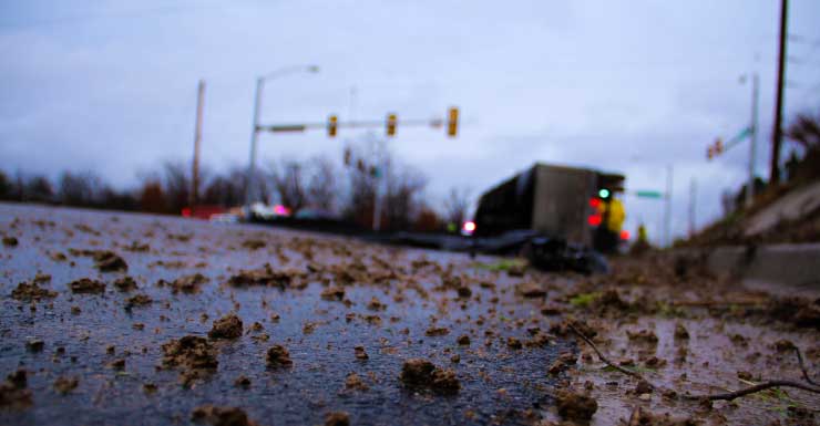 Overturned semi-truck causes road closures, Collier County deputies say