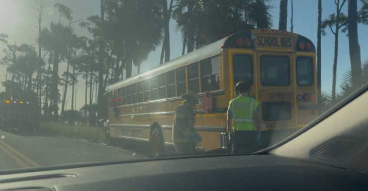 School bus crash in Panama City causes traffic delays; minor injuries reported