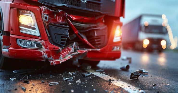 Semi-truck jackknifes, spills 100 gallons of fuel on I-595 in Broward