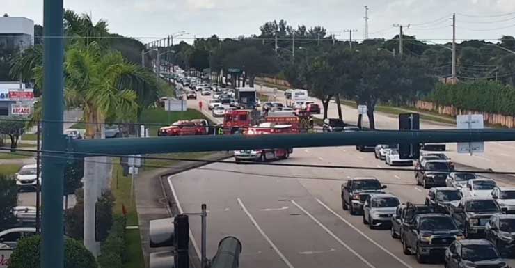 Seven injured in multi-vehicle rollover crash on EB Atlantic Avenue