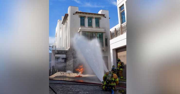 Structure Fire in Alys Beach