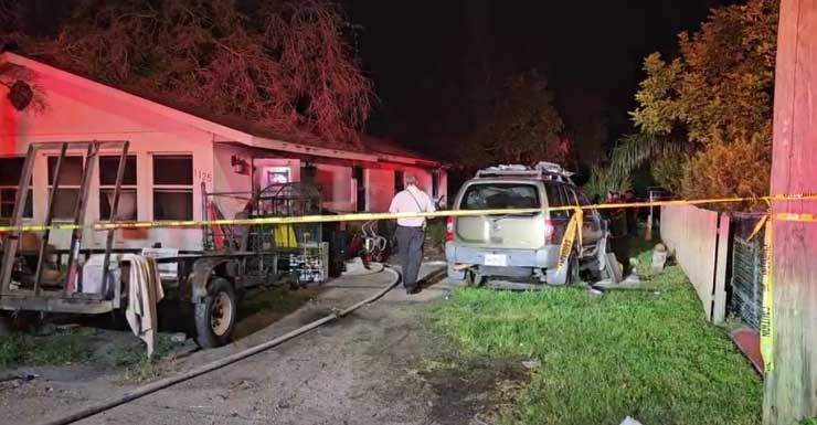 Two injured in fire inside condemned home in Bradenton