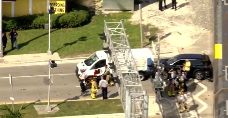 hospitalized after Brightline train crashes into car in NE Miami-Dade