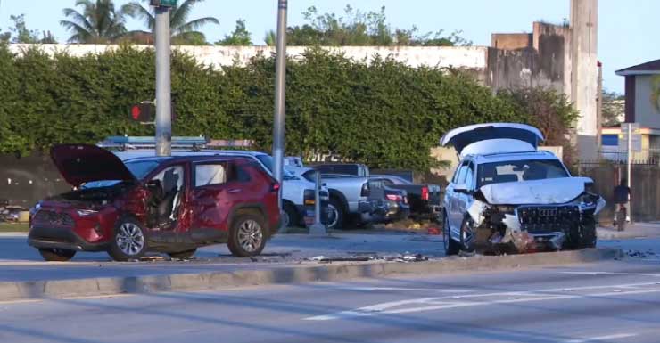 1 dead, 2 stable after crash in NW Miami-Dade