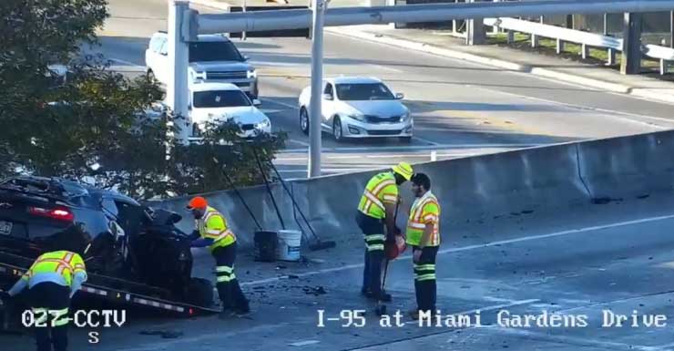 6 hospitalized after wrong-way crash in Miami Gardens