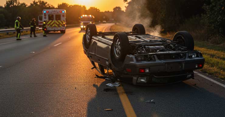Caught on camera: Driver ejected from vehicle during rollover crash in Cape Coral