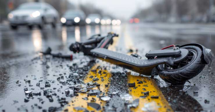 Child riding electric scooter seriously hurt after colliding with school bus in Clay County