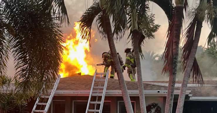 Fire crews swiftly tackle attic blaze in Lake Clark Shores, no injuries reported