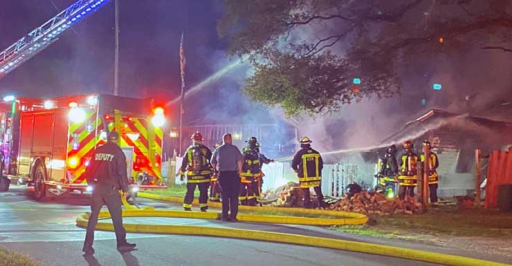 Fire damages home on Perdido Street in Escambia County as residents safely escape