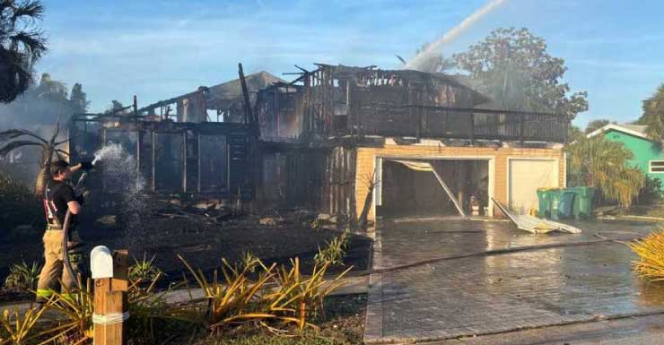 Indialantic house decimated by fire on Monday