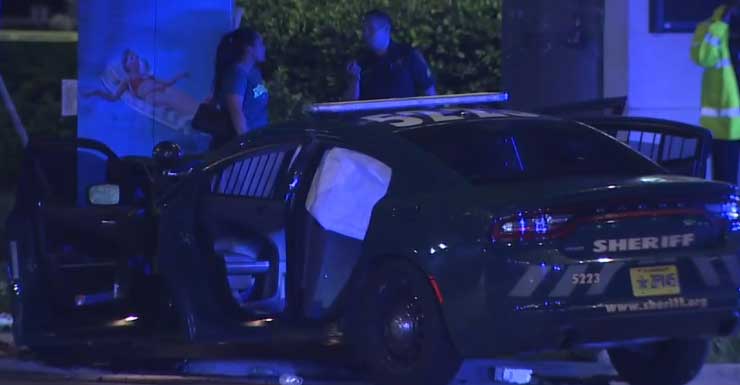 Investigation underway after driver collides with BSO cruiser in Pompano Beach